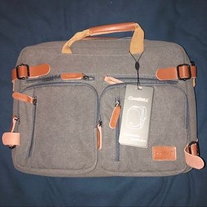 NWT CoolBell Convertible Backpack Briefcase Grey